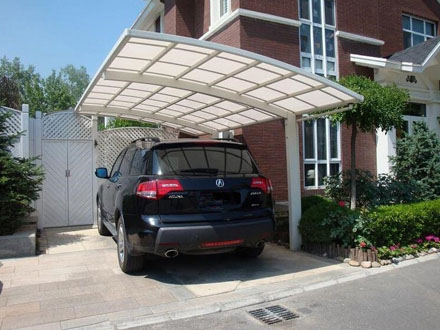 耐力板阳光板汽车车棚停车棚