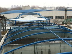 雪花啤酒厂污水池反吊膜工程