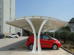 江苏扬州车棚膜结构电动车车棚